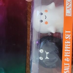 New in Box Black Vampire Cat & Ghost Salt and pepper Shakers by Lang  Halloween